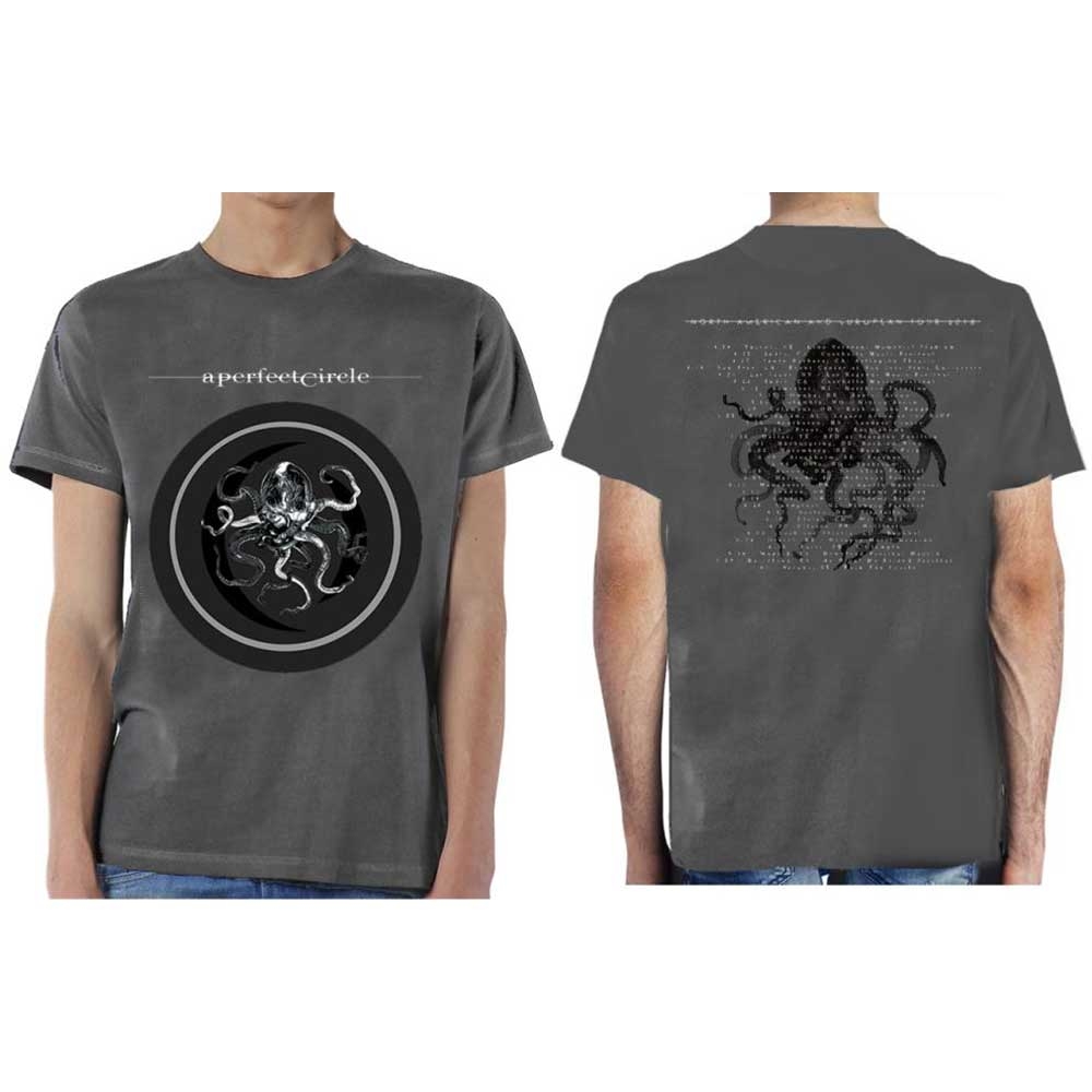 A Perfect Circle Unisex T-Shirt: Octocircle 2018 (Back Print/Ex Tour) (Small)