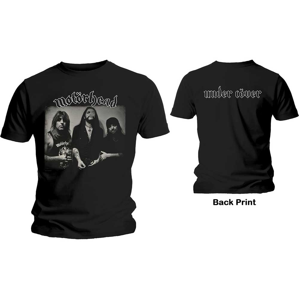 Motorhead Unisex T-Shirt: Under Cover (Back Print) (Medium)