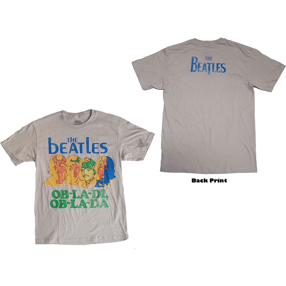 The Beatles Unisex T-Shirt: Ob-La-Di (Back Print) (Large)