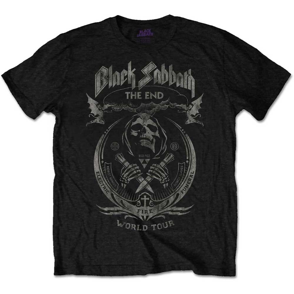 Black Sabbath Unisex T-Shirt: The End Mushroom Cloud (Medium)
