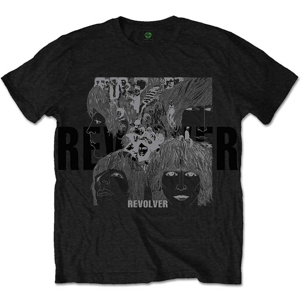 The Beatles Unisex T-Shirt: Reverse Revolver (Foiled) (Large)