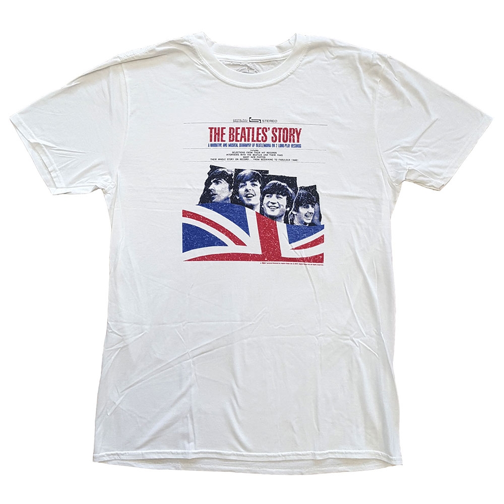 The Beatles Unisex T-Shirt: The Beatles Story (Large)