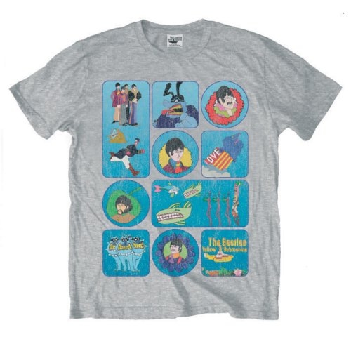 The Beatles Unisex T-Shirt: Yellow Submarine Montage (Large)
