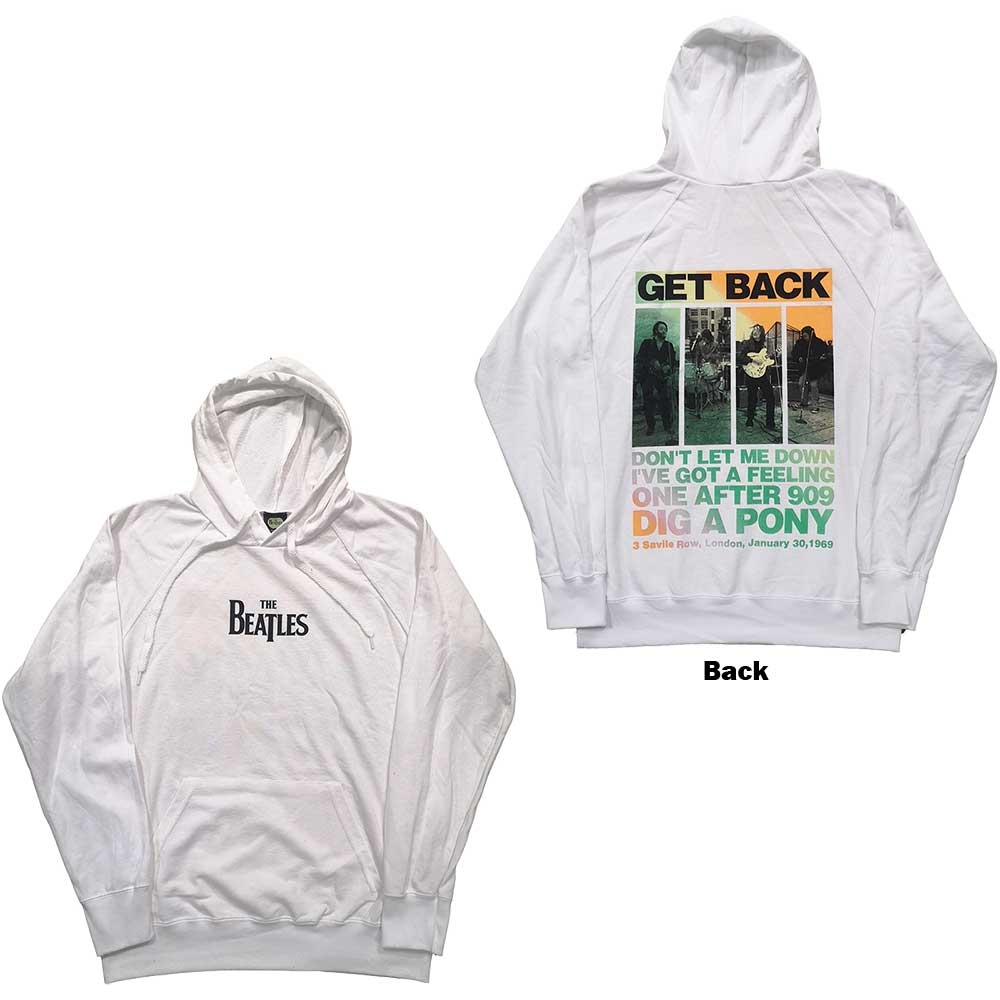 The Beatles Unisex Pullover Hoodie: 3 Savile Row (Back Print) (Medium)