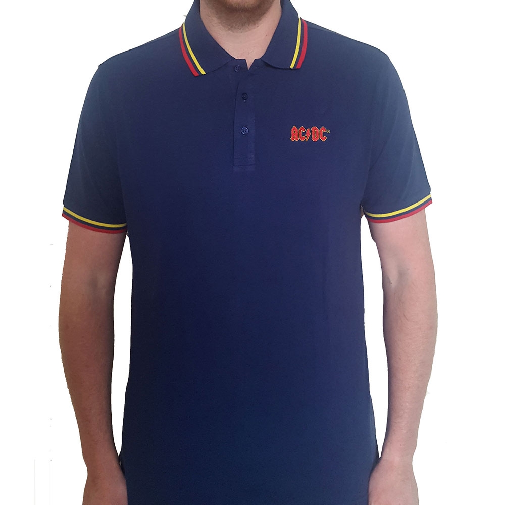 AC/DC Unisex Polo Shirt: Classic Logo (Small)