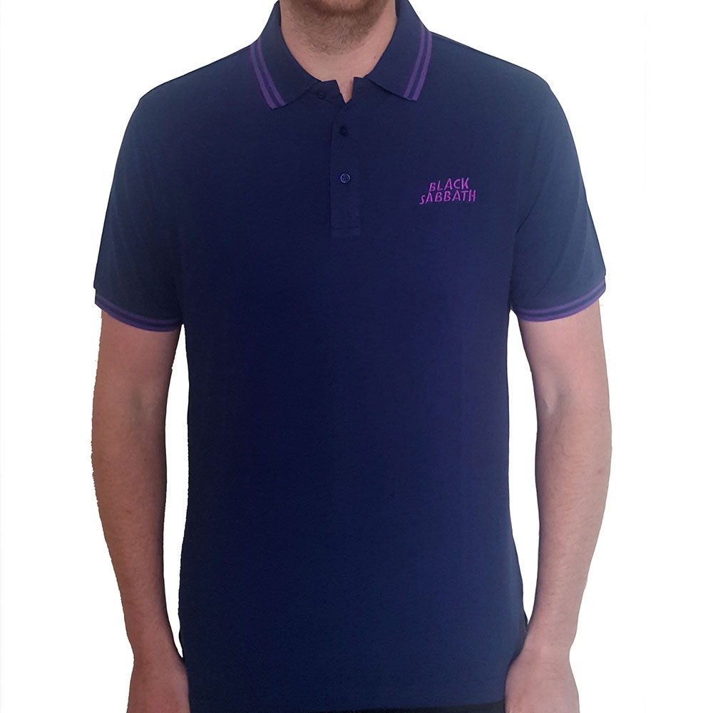 Black Sabbath Unisex Polo Shirt: Wavy Logo (XX-Large)