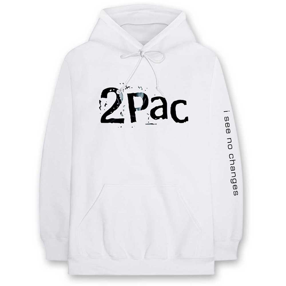 Tupac Unisex Pullover Hoodie: I See No Changes (Medium)