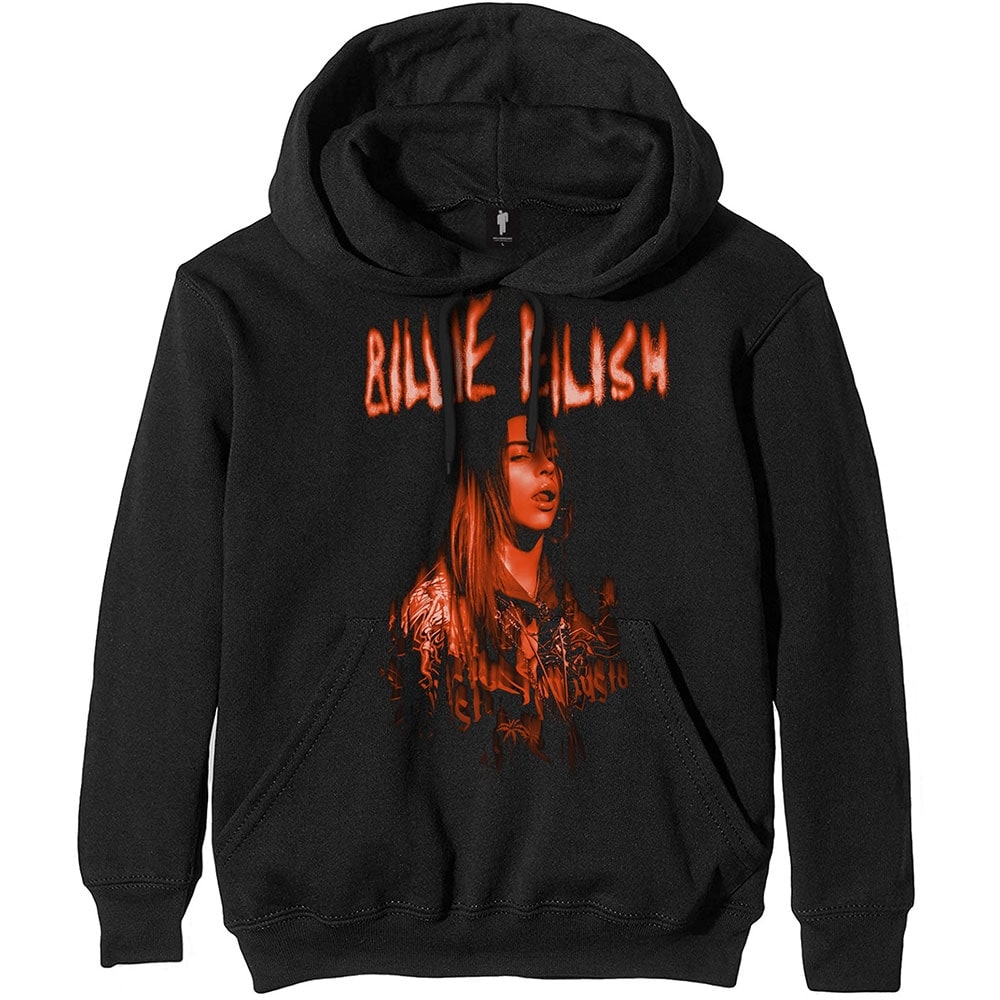 Billie Eilish Unisex Pullover Hoodie: Spooky Logo (XX-Large)