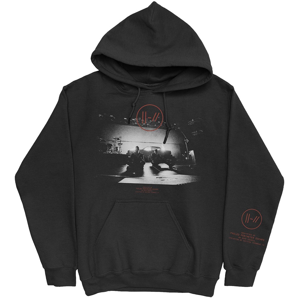 Twenty One Pilots Unisex Pullover Hoodie: Dark Stage (Arm Prints) (XX-Large)