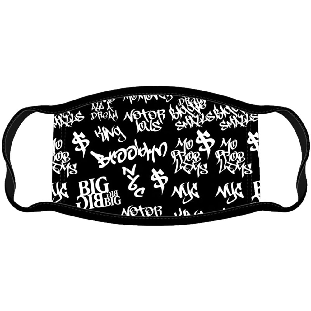Biggie Smalls Face Mask: Grafitti