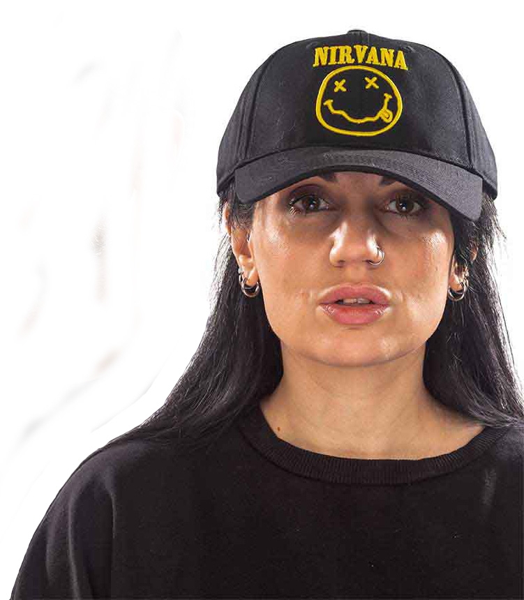 Nirvana Unisex Baseball Cap: Logo & Smiley