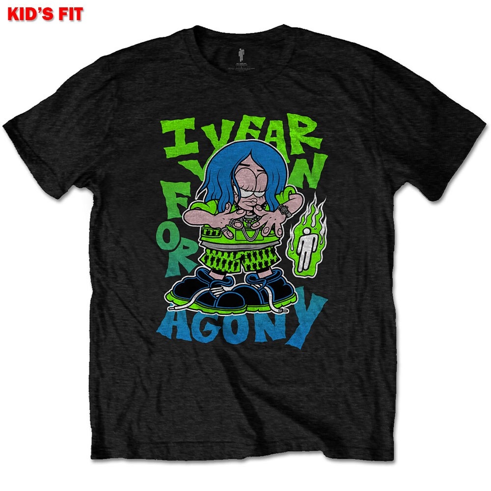 Billie Eilish Kids T-Shirt: Agony (7-8 Years)