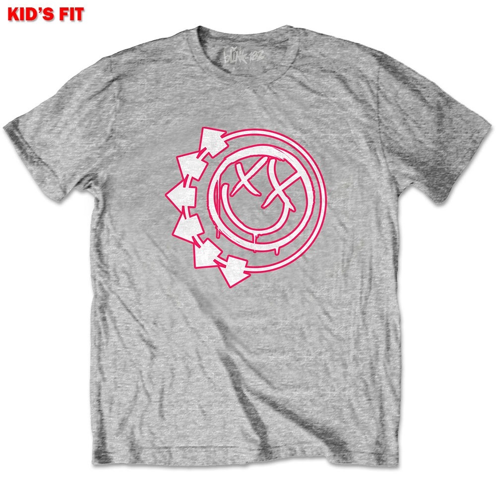 Blink-182 Kids T-Shirt: Six Arrow Smiley (7-8 Years)
