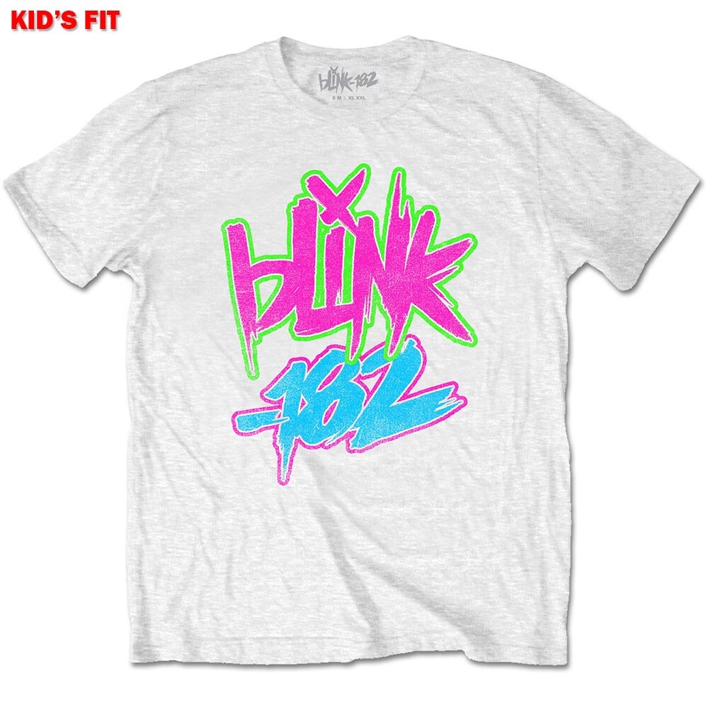 Blink-182 Kids T-Shirt: Neon Logo (7-8 Years)