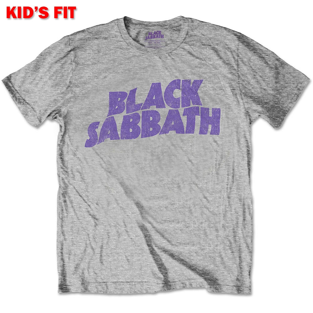 Black Sabbath Kids T-Shirt: Wavy Logo (9-10 Years)