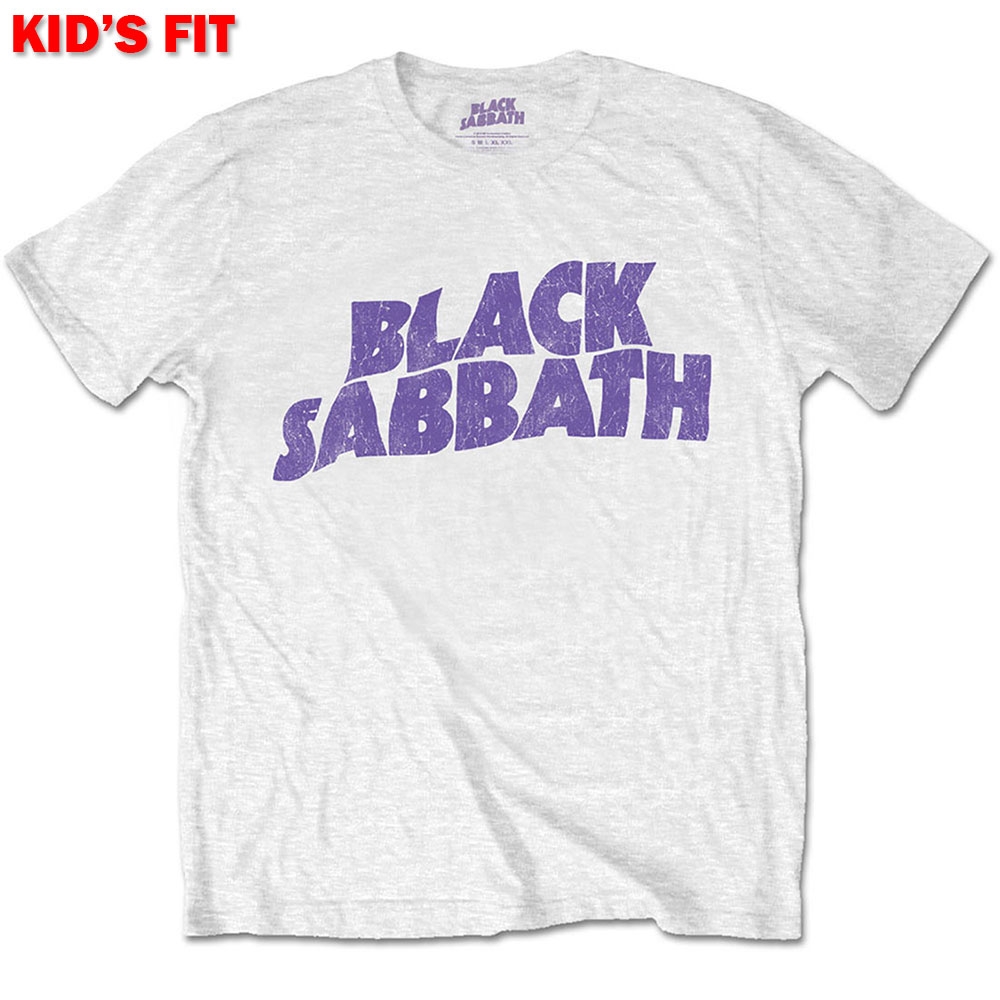 Black Sabbath Kids T-Shirt: Wavy Logo (Retail Pack) (11-12 Years)