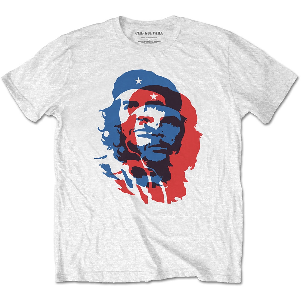 Che Guevara Unisex T-Shirt: Blue and Red (Medium)