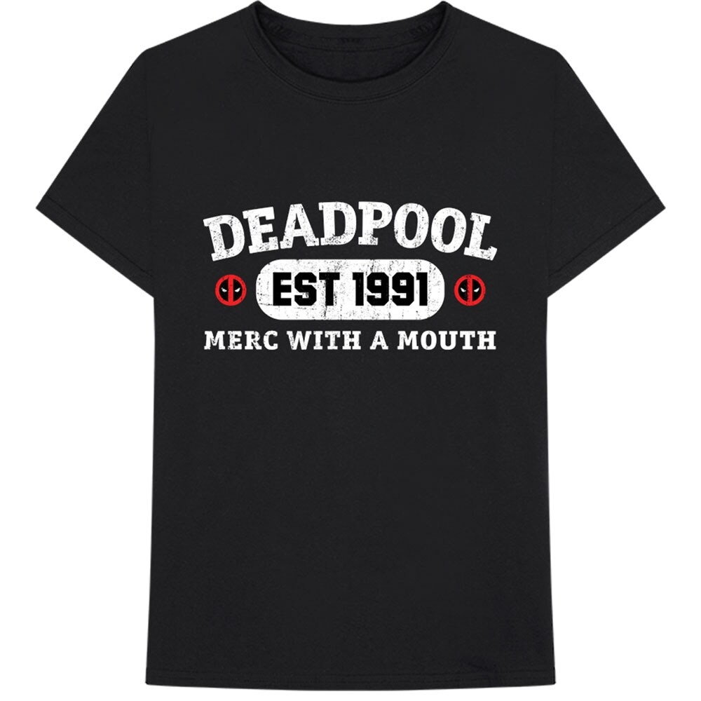 Marvel Comics Unisex T-Shirt: Deadpool Merc With A Mouth (Large)