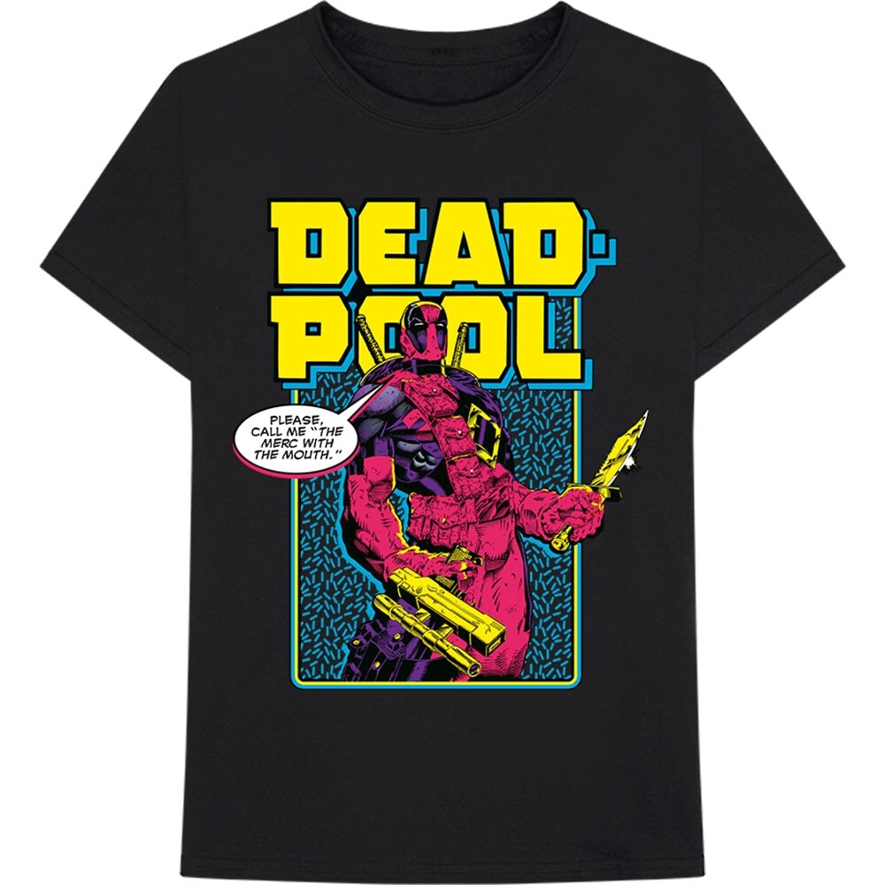 Marvel Comics Unisex T-Shirt: Deadpool Comic Merc (Medium)