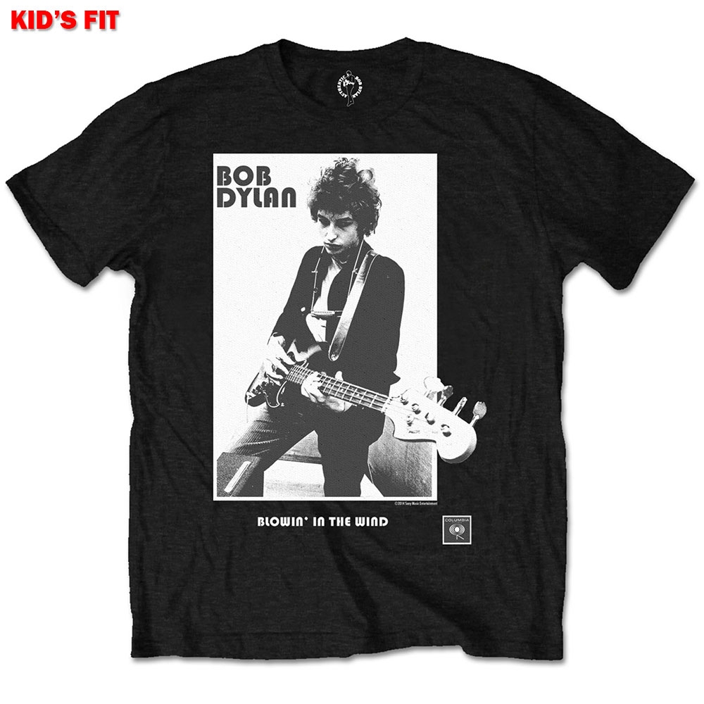 Bob Dylan Kids T-Shirt: Blowing in the Wind (Retail Pack) (5-6 Years)