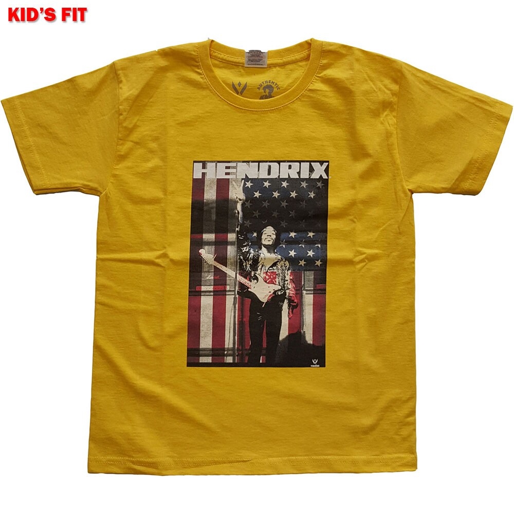 Jimi Hendrix Kids T-Shirt: Peace Flag (13-14 Years)