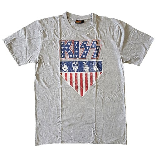 KISS Unisex T-Shirt: Stars And Stripes (XX-Large)