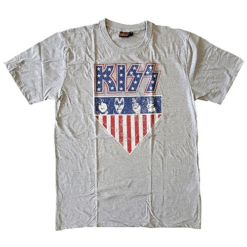 KISS Unisex T-Shirt: Stars And Stripes (X-Large)