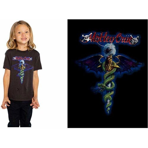 Motley Crue Kids T-Shirt: Blue Dragon (11-12 Years)