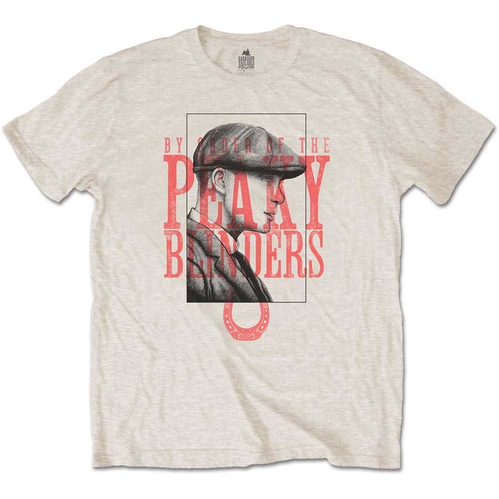 Peaky Blinders Unisex T-Shirt: Red Logo Tommy (Large)