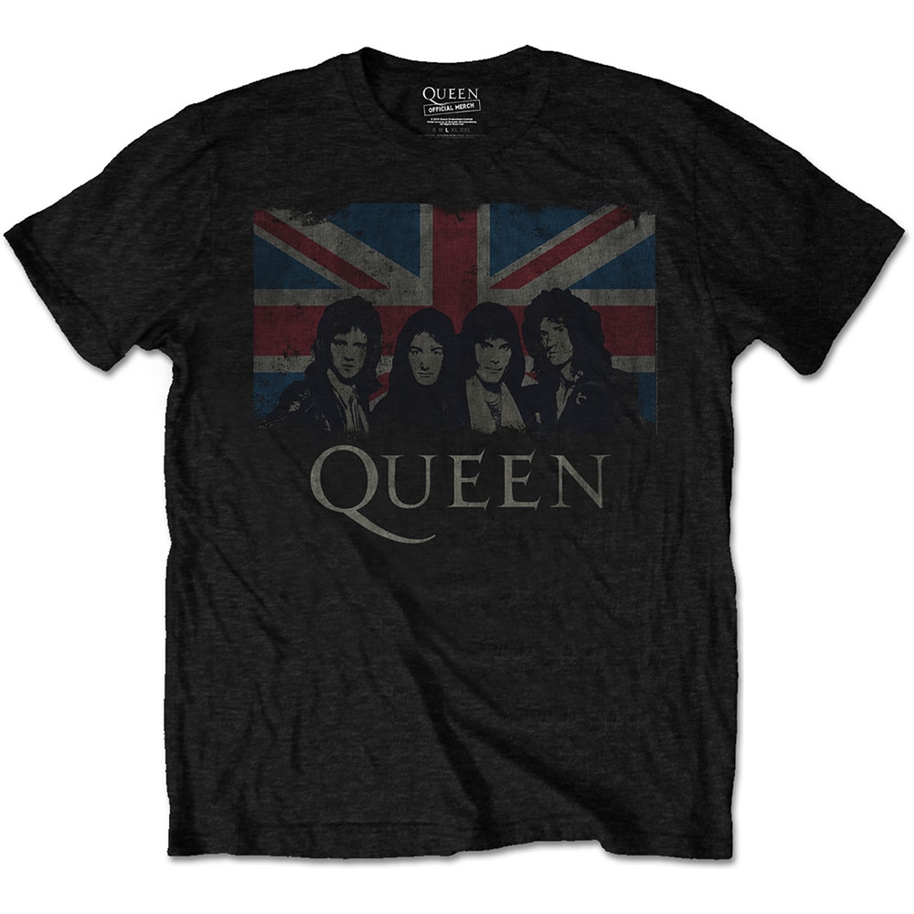 Queen Unisex T-Shirt: Vintage Union Jack (Small)