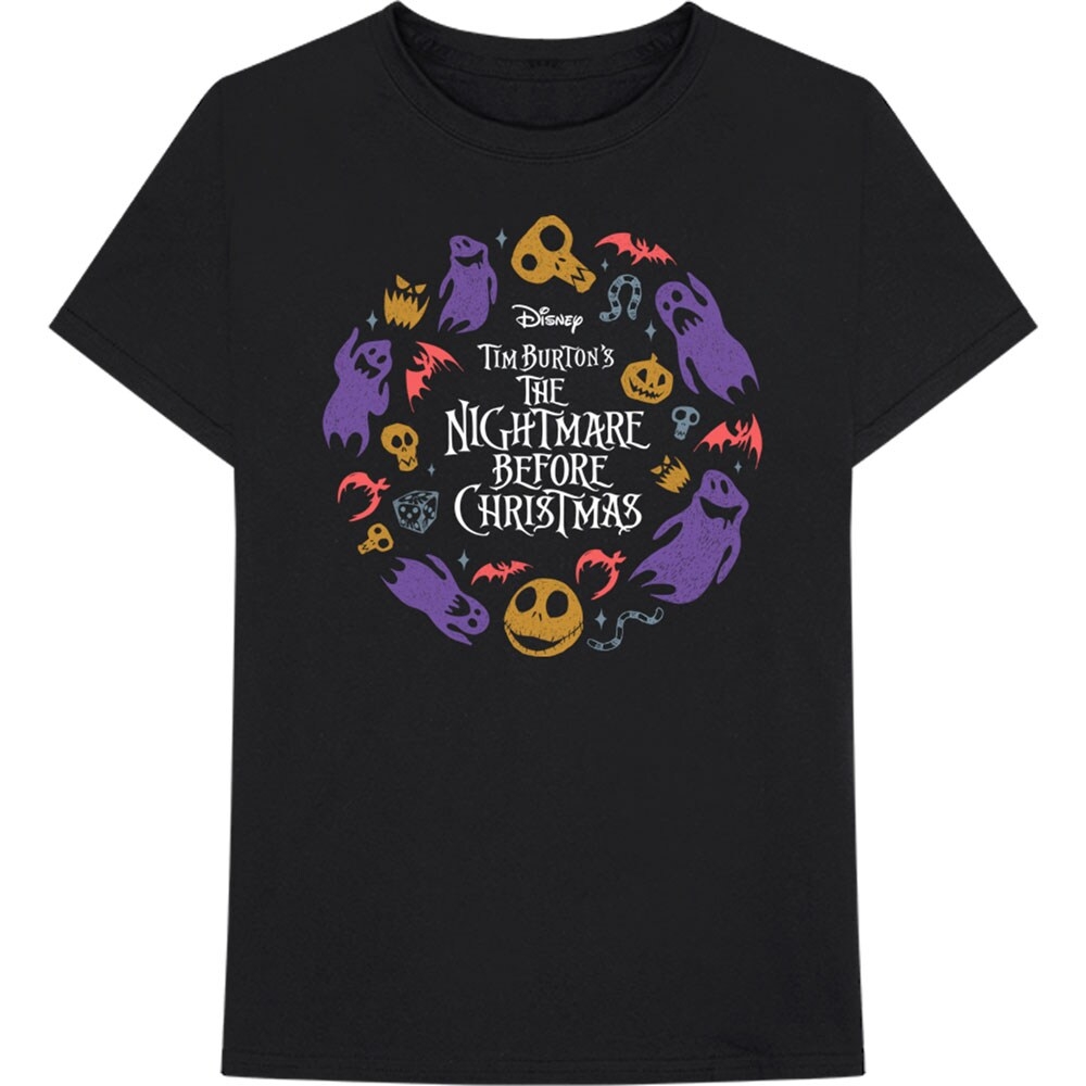 Disney Unisex T-Shirt: The Nightmare Before Christmas Character Flight (Large)