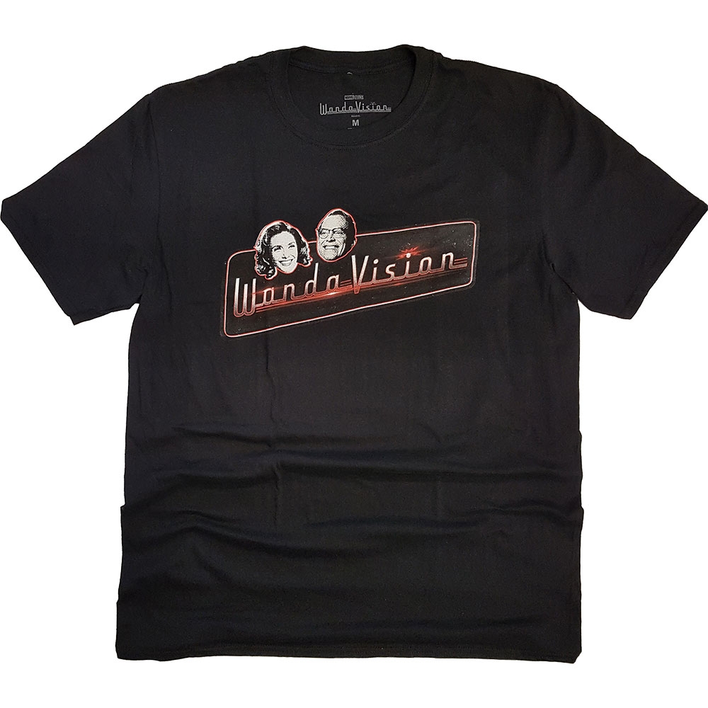 Marvel Comics Unisex T-Shirt: WandaVision Red Logo (Large)