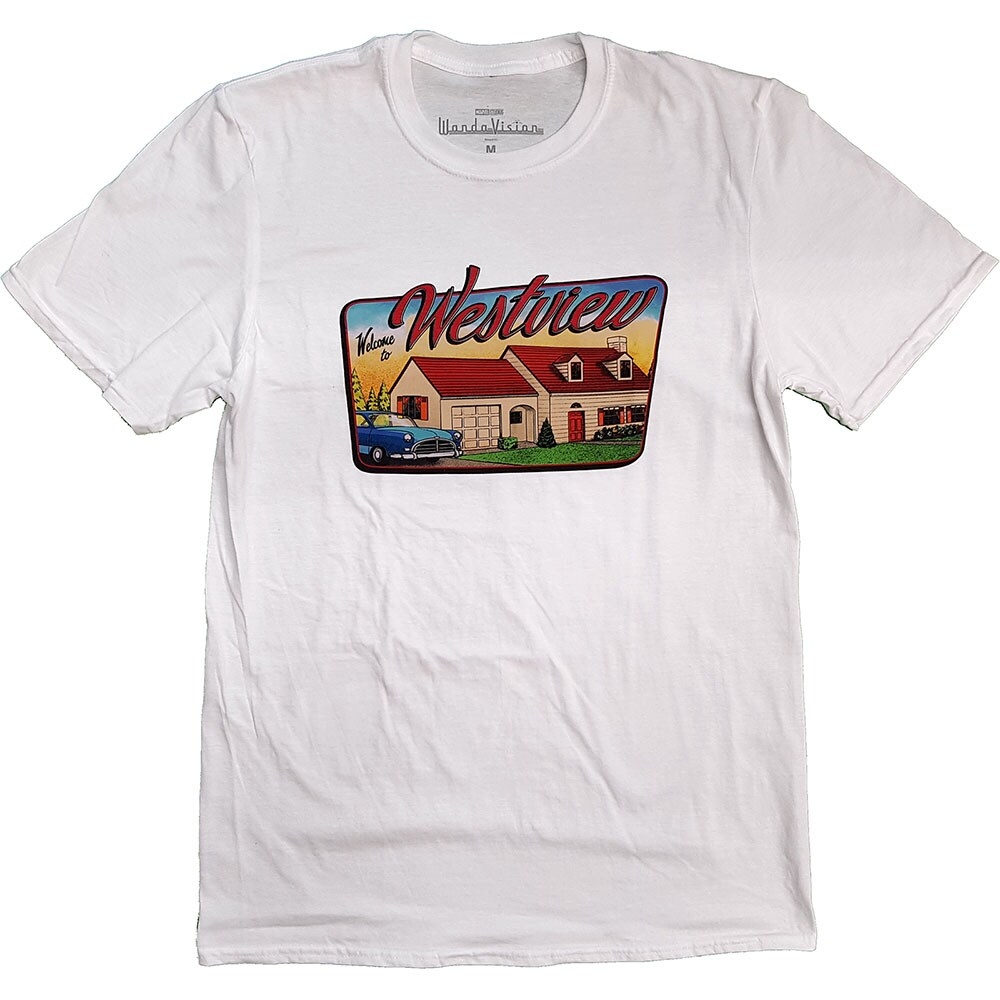 Marvel Comics Unisex T-Shirt: WandaVision Westview (Medium)