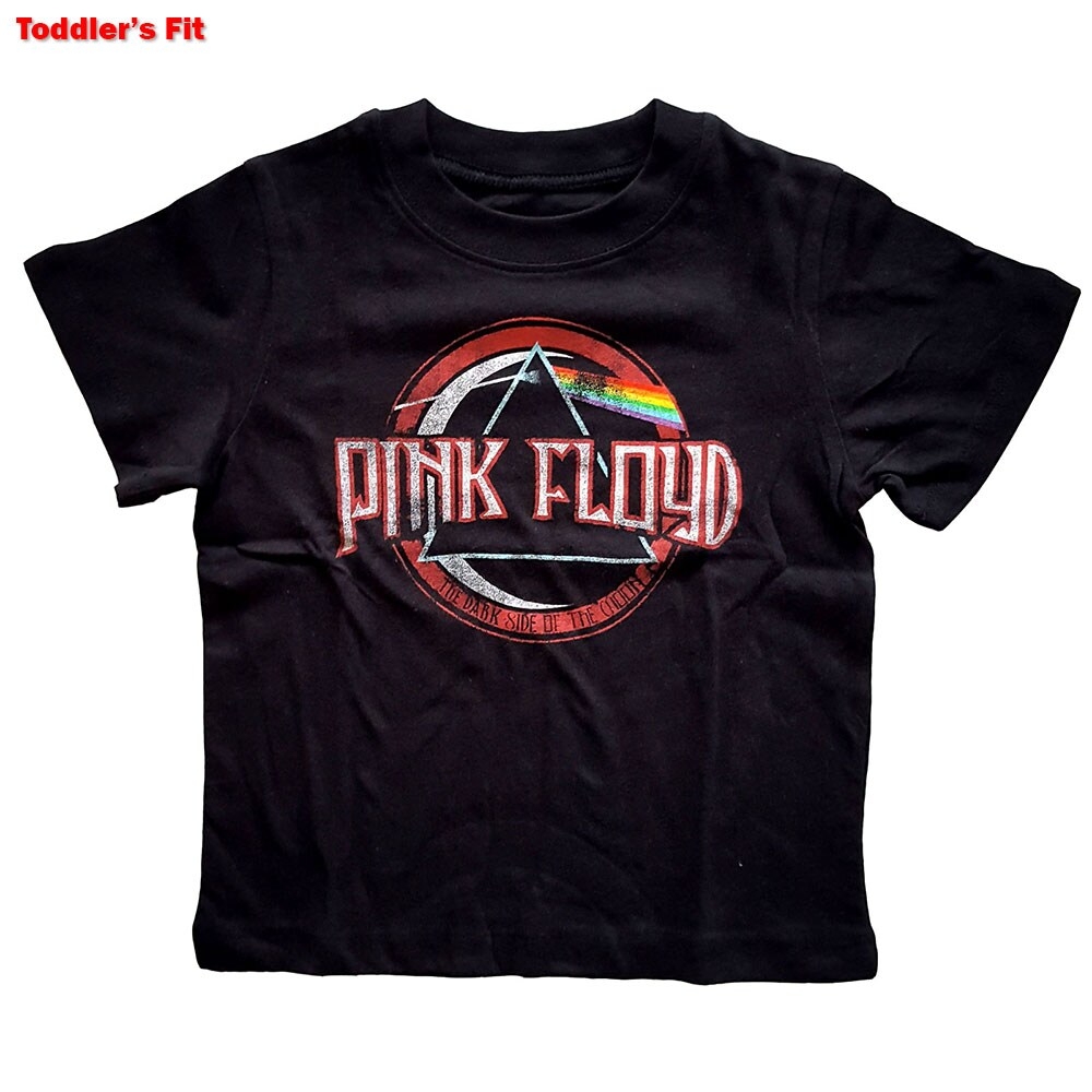 Pink Floyd Kids Toddler T-Shirt: Vintage Dark Side of the Moon Seal (3 Years)