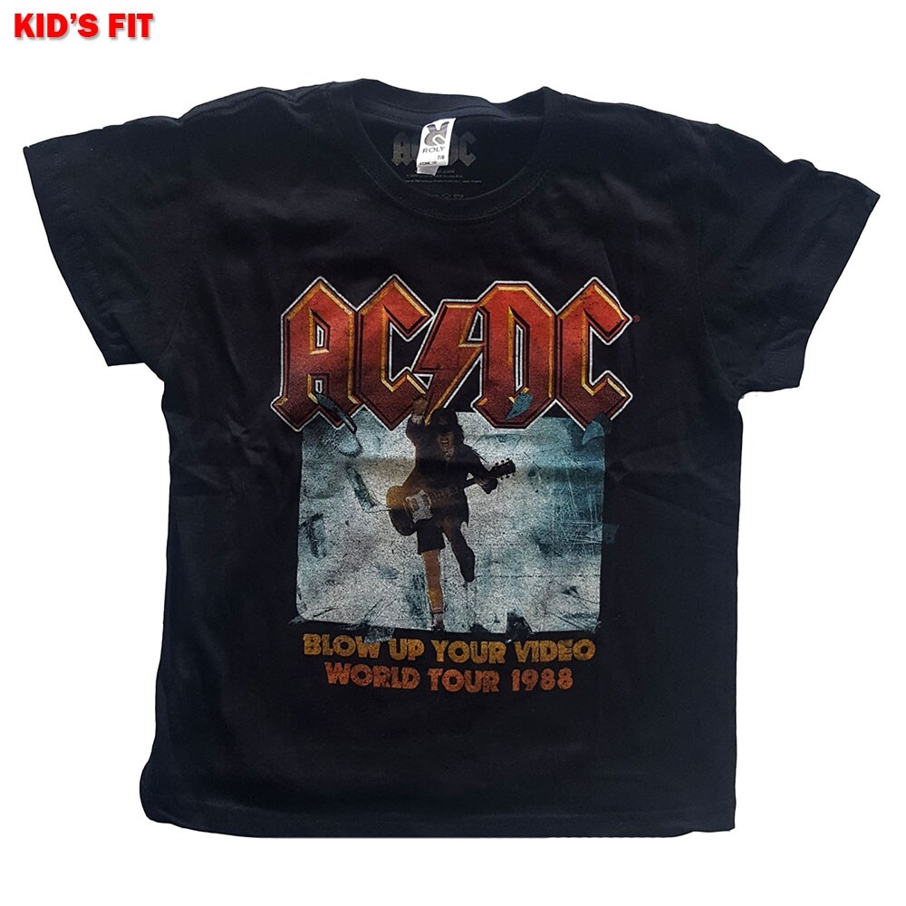 AC/DC Kids T-Shirt: Blow Up Your Video (9-10 Years)