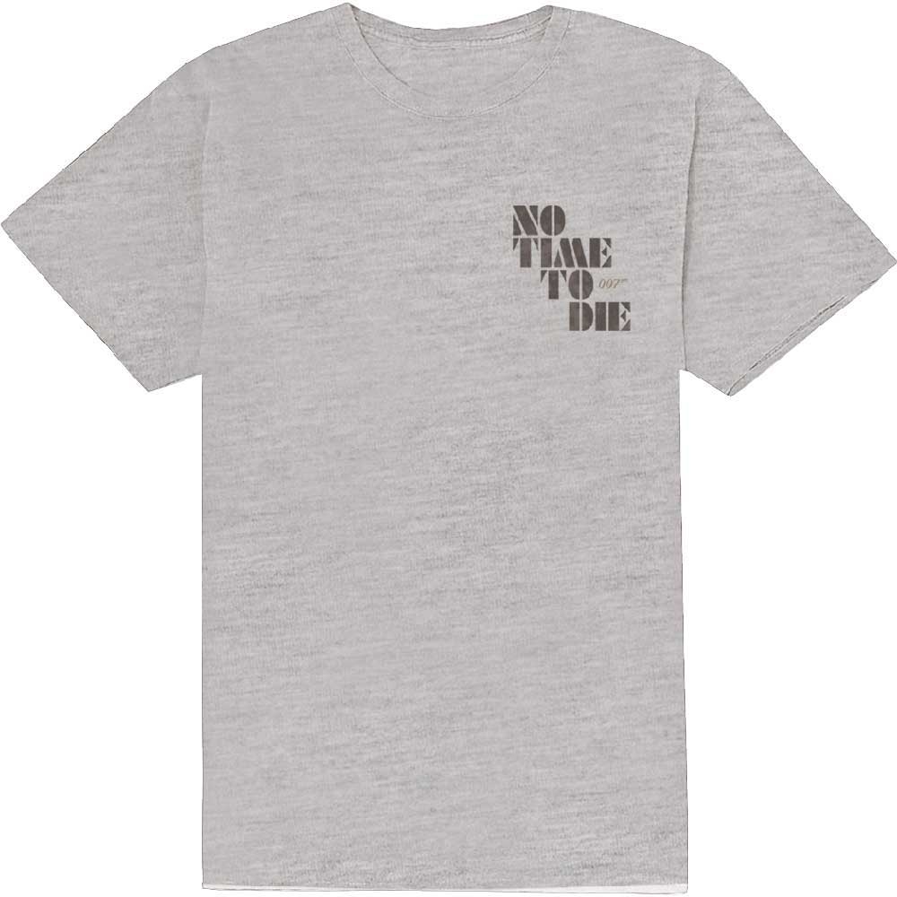 James Bond 007 Unisex T-Shirt: No Time To Die & Logo (Large)
