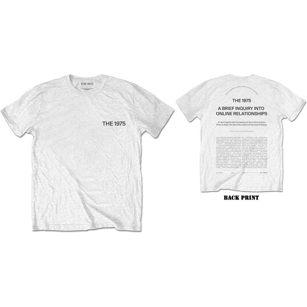 The 1975 Unisex T-Shirt: ABIIOR Welcome Welcome (Back Print) (X-Large)