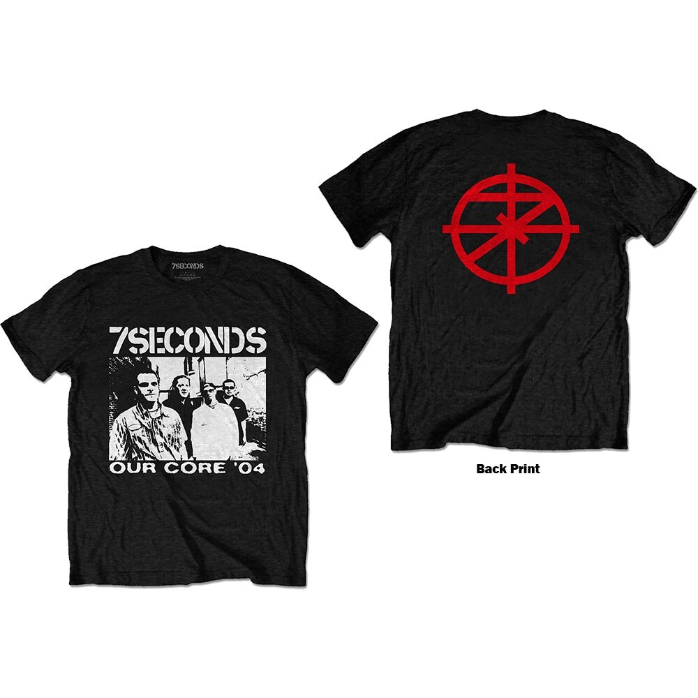 7 Seconds Unisex T-Shirt: Our Core (Back Print) (Large)