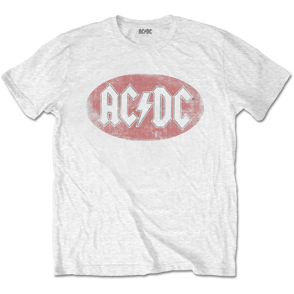 AC/DC Unisex T-Shirt: Oval Logo Vintage (XX-Large)