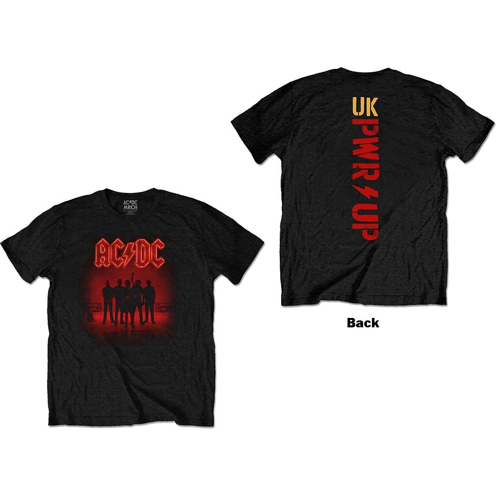 AC/DC Unisex T-Shirt: PWR-UP (Back Print) (Small)