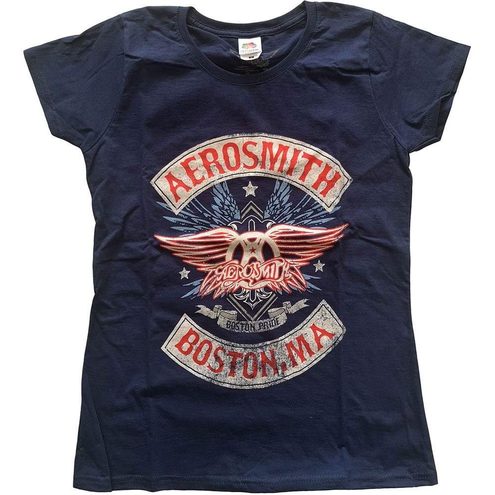 Aerosmith Ladies T-Shirt: Boston Pride (XX-Large)