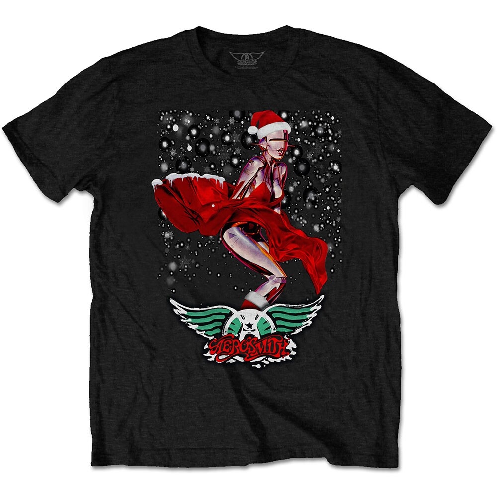 Aerosmith Unisex T-Shirt: Robo Santa (Small)