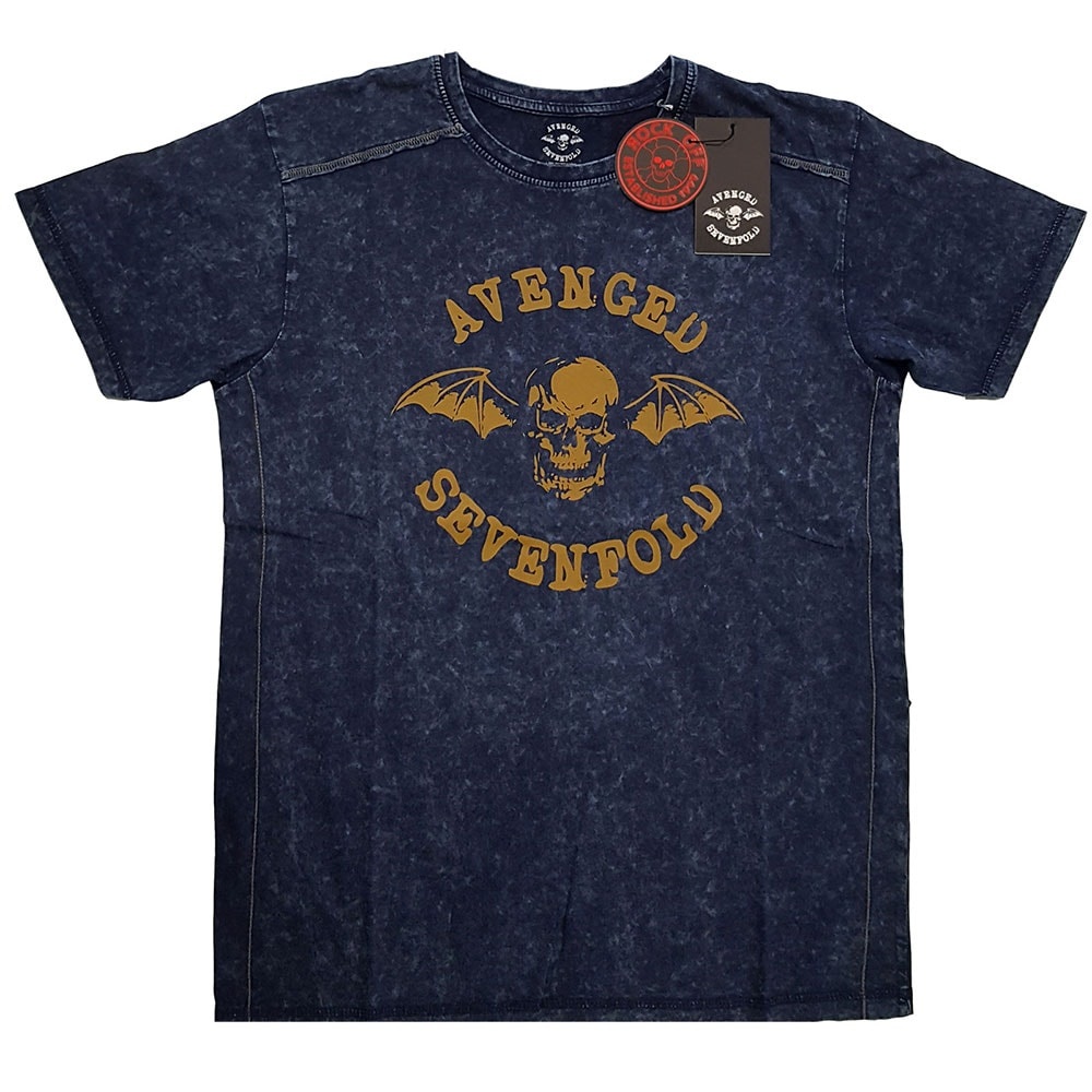 Avenged Sevenfold Unisex Snow Wash T-Shirt: Logo (Medium)