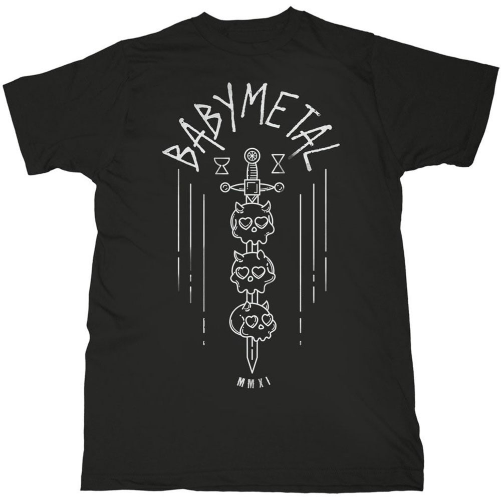 Babymetal Unisex T-Shirt: Skull Sword (Small)