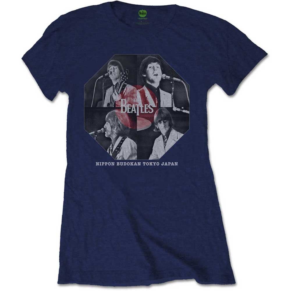 The Beatles Ladies T-Shirt: Budokan Octagon (Large)