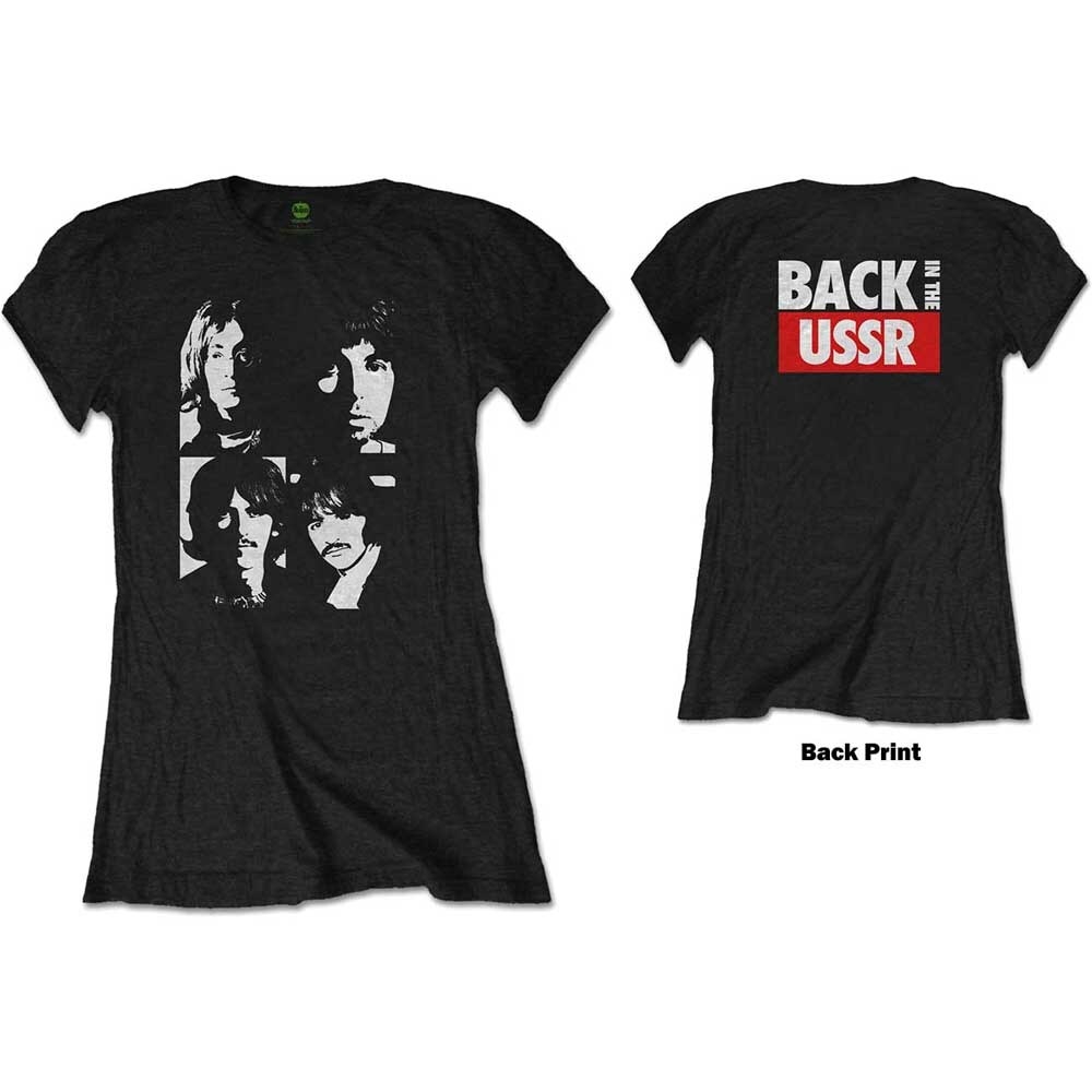 The Beatles Ladies T-Shirt: Back in the USSR (Back Print) (X-Large)