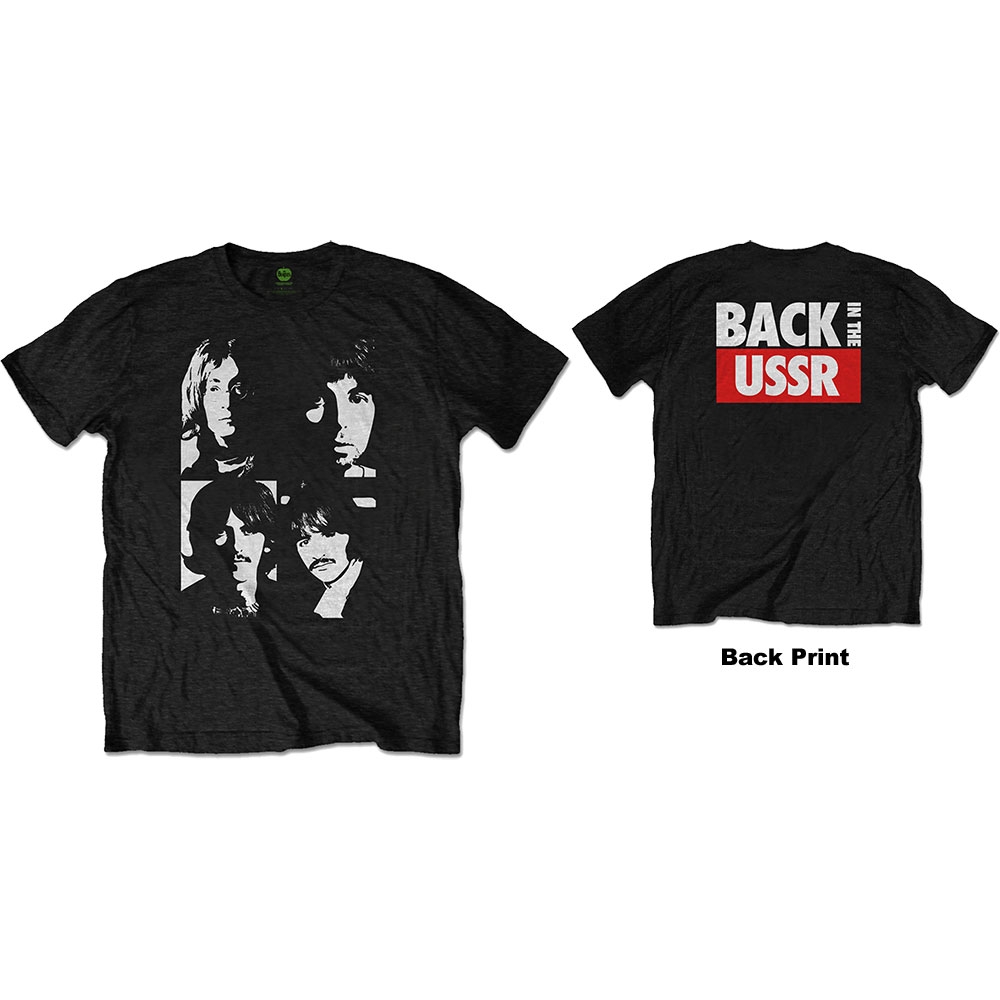 The Beatles Unisex T-Shirt: Back in the USSR (Back Print) (Small)