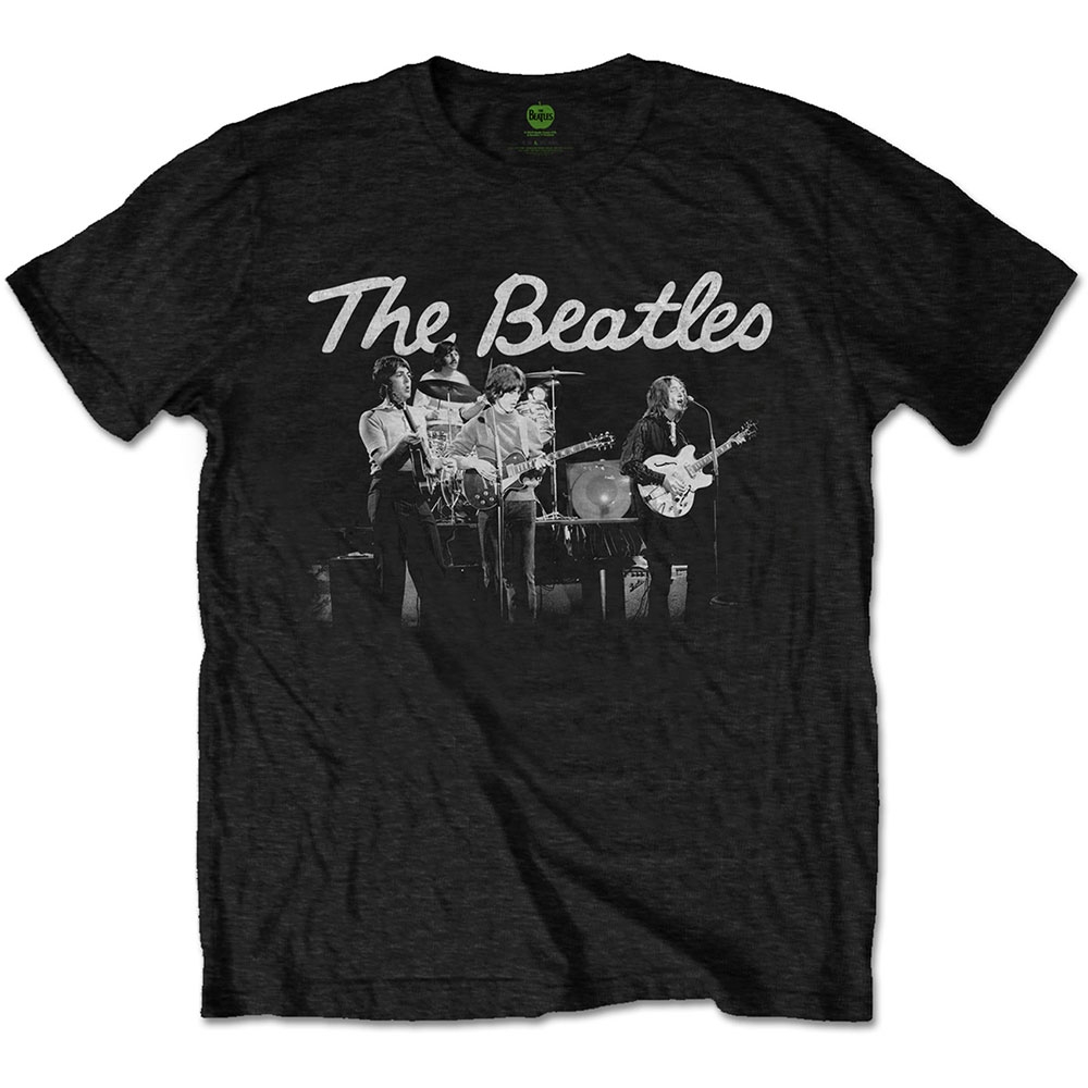 The Beatles Unisex T-Shirt: 1968 Live Photo (X-Large)