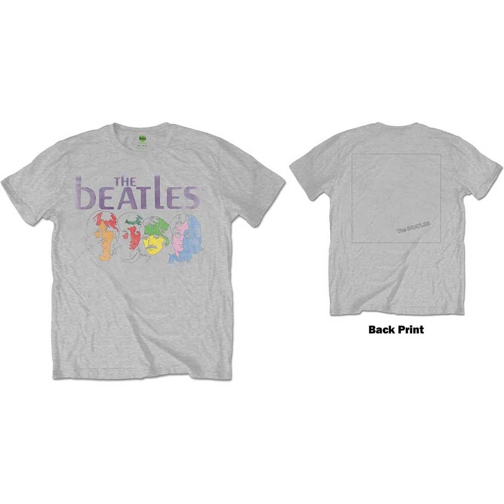 The Beatles Unisex T-Shirt: White Album Back (Back Print) (Small)