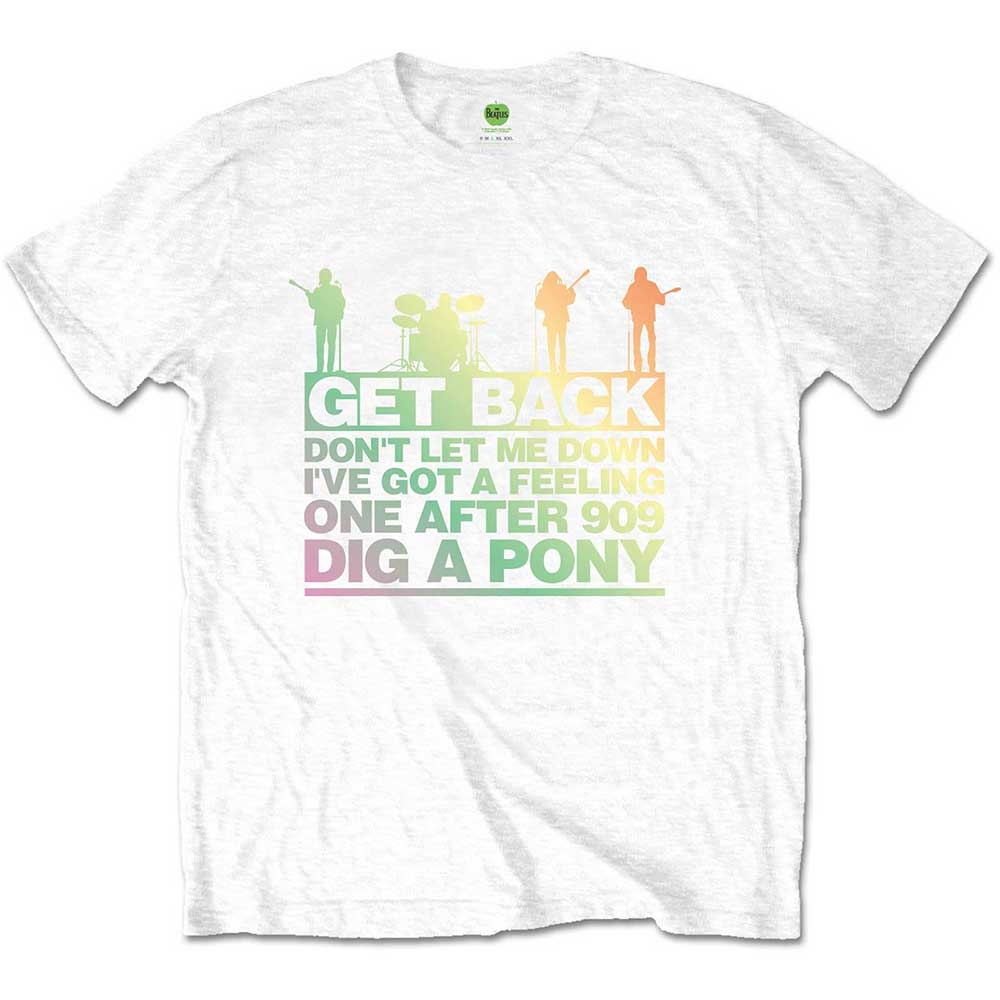 The Beatles Unisex T-Shirt: Get Back Gradient (XX-Large)